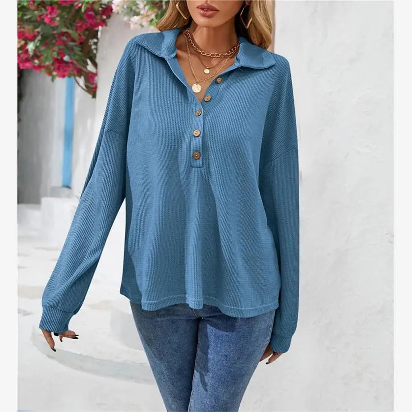 Printed Long Sleeve Blouse