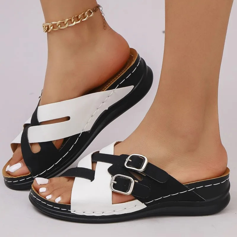 Woman Shoes Sandals Summer Comfortable Walking Shoes Slides Shoes Woman Wedge Women Shoe Casual Slippers Woman Female Footwear