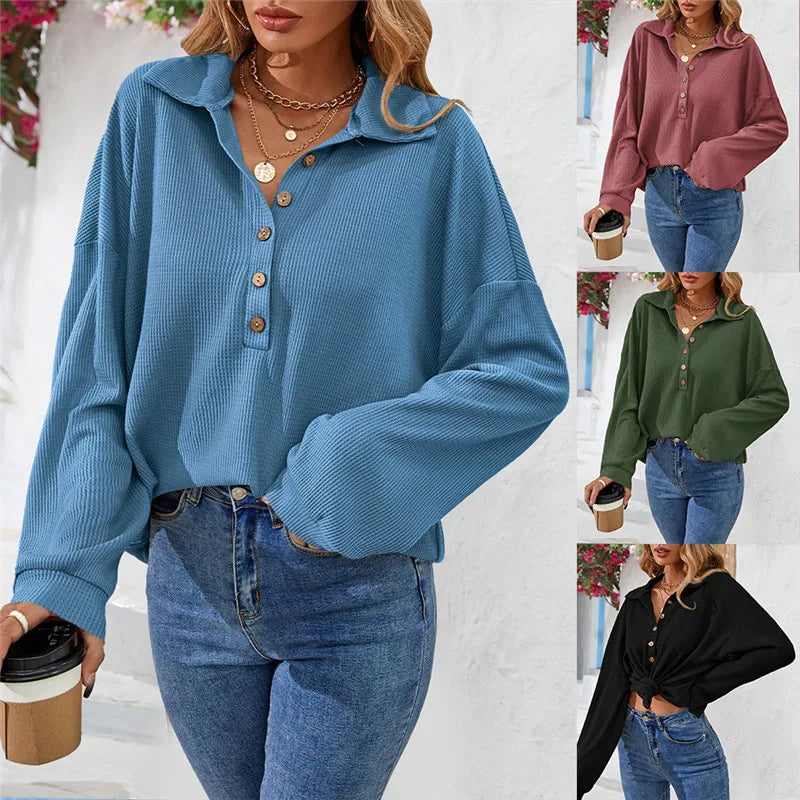 Printed Long Sleeve Blouse