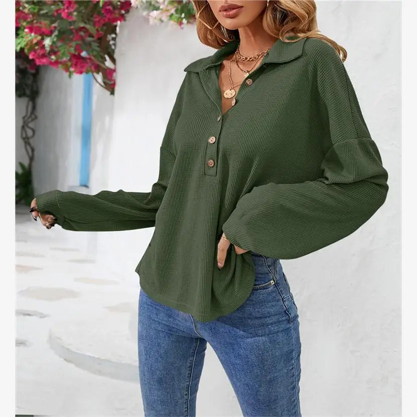 Printed Long Sleeve Blouse