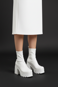 Women's Square Toe Heeled Boots