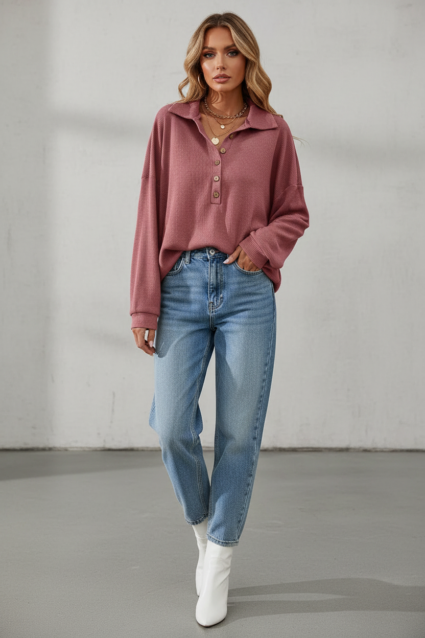 Bordo/roze majica