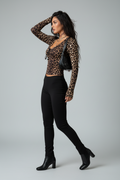 Leopard Print Crop Top
